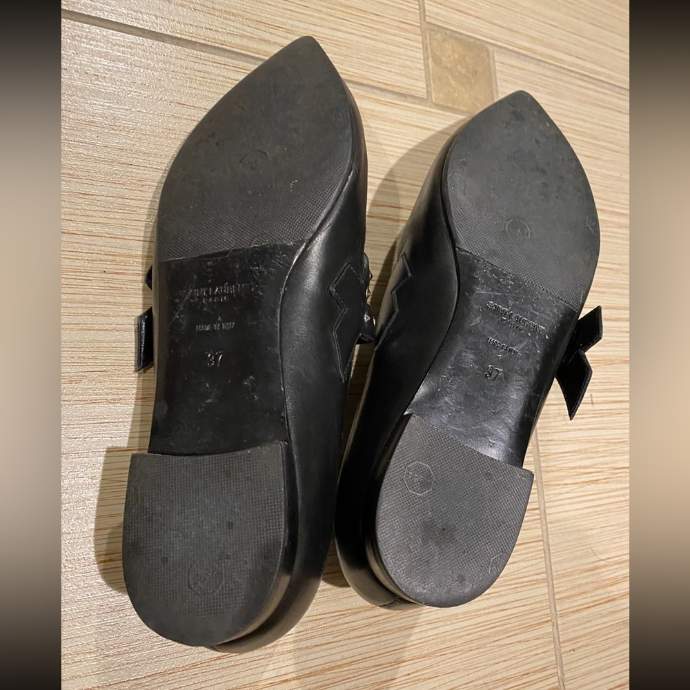 Saint Laurent Black Studded Flats - Picture 4 of 4